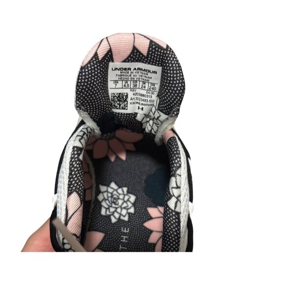 Under Armour Womens UA Charged Breathe FN Print Sport Style Shoes Size 7 White - Picture 5 of 8